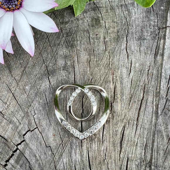 Rhinestone Shawl Buckle Silk Scarf Ring Brooch Scarf Clip - Picture 1 of 2